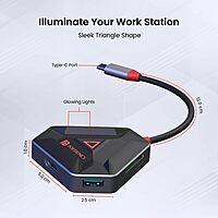 Portronics Mport 6C – A versatile 6-in-1 USB-C Hub featuring HDMI, USB 3.0, and more. Perfect for expanding connectivity options for laptops and devices, enhancing productivity on the go.