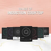 Crompton Instaserve 2000 W Induction Cooktop with 11 Feather Touch Buttons