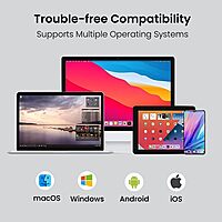 Portronics Mport 8 Plus – Dual Hub, 8-in-1, USB & Type-C, offers versatile connectivity with multiple ports for seamless data transfer and charging, perfect for modern devices and multitasking.