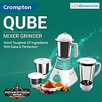 CROMPTON QUBE 3J 750W POWERTRON MOTOR MIXER GRINDER MOTOR VENT-X TECHNOLOGY