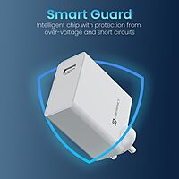 Portronics Adapto 25A 25W USB-A Fast Charging Wall Charger SuperVOOC VOOC WARP Support