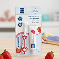 Mee Mee - Toothpaste And Brush - Strawberry