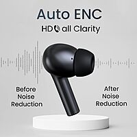 Portronics Twins S6 – TWS Earbuds, 50H Playtime, Black. Enjoy seamless connectivity, deep bass, and crystal-clear sound. Perfect for music lovers and on-the-go lifestyles. Grab yours now!