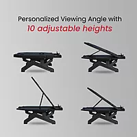 Portronics Hexa 33 Laptop Stand – Adjustable Height & Phone Holder