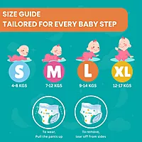 1st Step - Disposable Baby Diaper Size M -70 Pcs Pant Sytle