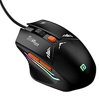 Portronics Vader Blue Gaming Mouse – 6400 DPI | Customizable Buttons | RGB Lighting | Ergonomic Design | High Precision Sensor | PC & Laptop Compatible