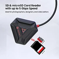 Portronics Mport 6C – A versatile 6-in-1 USB-C Hub featuring HDMI, USB 3.0, and more. Perfect for expanding connectivity options for laptops and devices, enhancing productivity on the go.