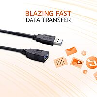UPORT USB 2.0 Male to Male Cable 1.8M is perfect for connecting devices like printers, scanners, and external drives. Enjoy fast data transfer speeds and reliable performance with this durable cable.