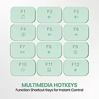 Portronics Ki-Pad 3 Blue USB Keyboard – Full Size offers a comfortable typing experience with its sleek design, responsive keys, and reliable connectivity, perfect for home or office use.