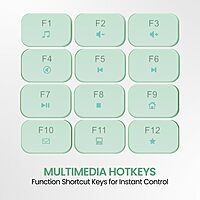 Portronics Ki-Pad 3 Blue USB Keyboard – Full Size offers a comfortable typing experience with its sleek design, responsive keys, and reliable connectivity, perfect for home or office use.