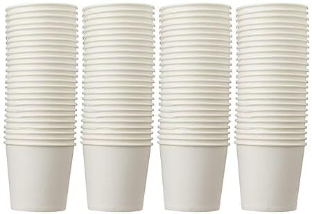 Genric Disposable Paper Tea Cups 150 ML (White) - Set of 100 Genric Disposable Paper Tea Cups 150 ML (White) - Set of 100
