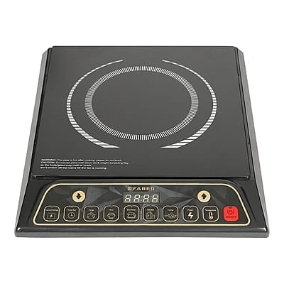 Faber Zion 1600W Induction Stove 5 Auto-Cook Functions, Auto Pan Detection, Preset Timer, Overheat Protection