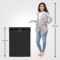 Faber 12 Place Settings Dishwasher (FFSD 6PR 12S, Neo Black, Best suited for Indian Kitchen, Hygiene Wash