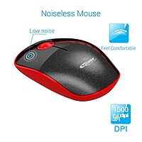 Portronics Key 2 Wireless Keyboard & Mouse Combo – Black & Red | Reliable Wireless Combo |
