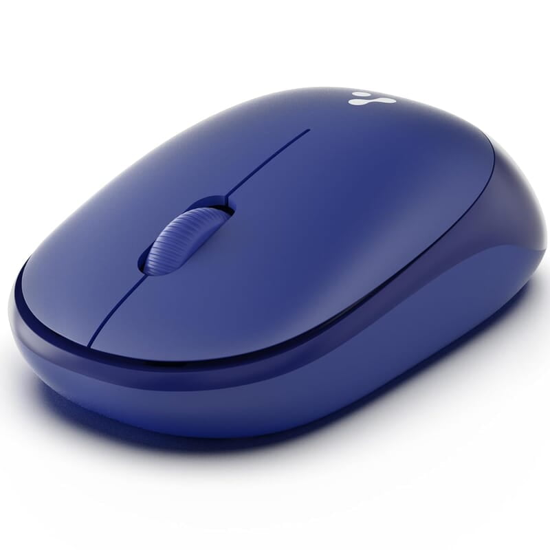 Ambrane Wireless Mouse, 1600 DPI, Silent Click, 2.4GHz with USB Dongle, 10M Range, Optical Orientation, Click Wheel, Instant connectivity, Ergonomic Design for All Day Comfort
