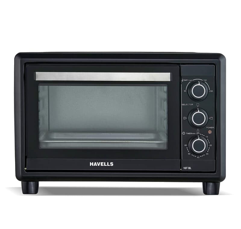 Havells OTG 16T BL - 16 Litre Toughened Double Glass Door 1200 Watt 6 Heating Modes