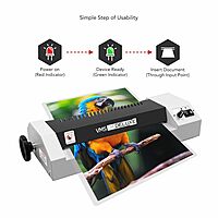 Lapcare Laplam LLM‑003 A3 laminating machine: supports hot & cold lamination up to 330 mm, jam release, thermostat control & 1‑year warranty—office‑grade reliability