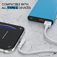 Portronics Konnect Link CL – 27W Type-C to Lightning Cable, 1M, fast charging, durable design, compatible with iPhone and iPad, high-speed data transfer, perfect for everyday use.