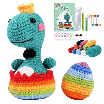 Premium Crochet Kit- DIY Dinosaur Premium Crochet Kit- DIY Dinosaur