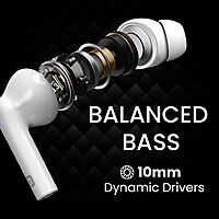 Portronics Twins S6 – TWS Earbuds, 50H Playtime, White. Enjoy seamless connectivity, superior sound quality, and a sleek design. Perfect for music lovers and on-the-go lifestyles.