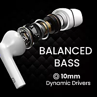 Portronics Twins S6 – TWS Earbuds, 50H Playtime, White. Enjoy seamless connectivity, superior sound quality, and a sleek design. Perfect for music lovers and on-the-go lifestyles.