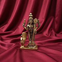 Brass Lord Murugan Murti | Kartikeya Idol for Pooja & Gift
