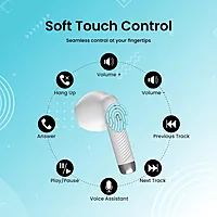 Portronics Twins S9 – TWS Earbuds, 30H Playtime, Digital Display, Bluetooth 5.0, Touch Control, Noise Isolation, Comfortable Fit, White Color, Perfect for Music & Calls, Lightweight Design.