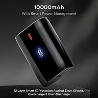 boAt  EnergyShroom PB300 Air 10000mAh Power Bank (Carbon Black)
