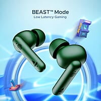 boAt Airdopes 141 Bluetooth Truly Wireless in Ear Ear Buds w/ 45H Playtime,Low Latency Mode for Gaming, ENx Tech, IWP, IPX4 Water Resistance, Smooth Touch Controls