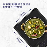 Crompton Instaserve 1900 W Induction Cooktop with Tactile Push Buttons