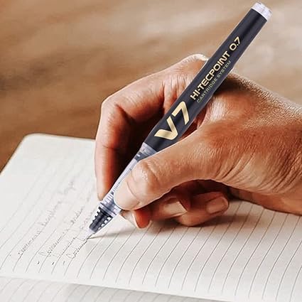 Pilot V7 Hi-tecpoint Pen with cartridge system - 1 Blue, 1 Black Pen,