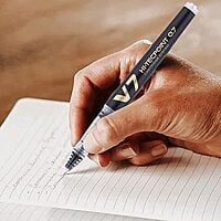 Pilot V7 Hi-tecpoint Pen with cartridge system - 1 Blue, 1 Black Pen, Pilot V7 Hi-tecpoint Pen with cartridge system - 1 Blue, 1 Black Pen,