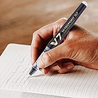 Pilot V7 Hi-tecpoint Pen with cartridge system - 1 Blue, 1 Black Pen, Pilot V7 Hi-tecpoint Pen with cartridge system - 1 Blue, 1 Black Pen,