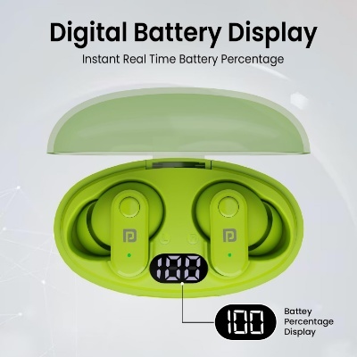 Portronics Harmonics Twins S16 in Ear Wireless TWS Earbuds with 24 Hrs Playtime, Clear Calls, Game & Music Mode, Low Latency, Bluetooth 5.3v, LED Display, Type C Fast Charging Portronics Harmonics Twins S16 in Ear Wireless TWS Earbuds with 24 Hrs Playtime, Clear Calls, Game & Music Mode, Low Latency, Bluetooth 5.3v, LED Display, Type C Fast Charging