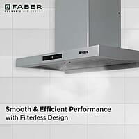 Faber 90cm 1150 m³/hr Autoclean T-Shape Kitchen Chimney Matt Grey Finish
