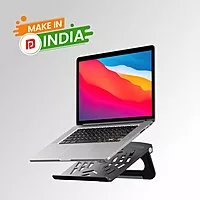 Portronics Hexa 5 Laptop Stand – Foldable, Adjustable Height, Portable