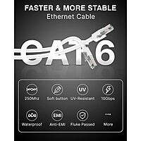 Uport CAT6 Ethernet Cable 3 Meter - High-speed data transfer, durable design, perfect for home or office networking. Supports up to 10 Gbps, ideal for gaming and streaming. Reliable connectivity!