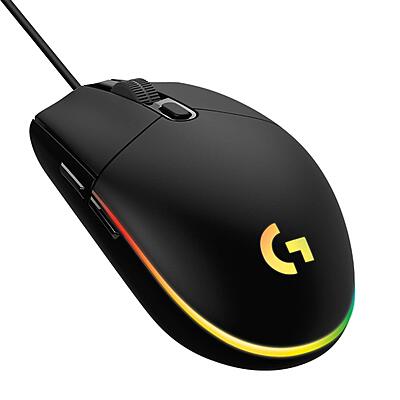 LOGITECH LIGHT SYNC WIRED GAMING MOUSE  G203-Black