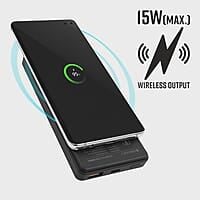 ZEBRONICS MW61 Wireless Power Bank, 10000 mAh, Rapid Charge, Built-in Wireless Charging Pad, Outputs - 22.5W Wired | 15W Wireless, Type C PD 3.0, LED Indicator