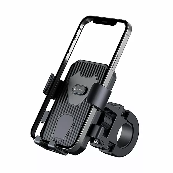 Portronics Mobike 4 Bike Phone Mount – 360° Rotation | Strong Hold | Black | 1 Year Warranty