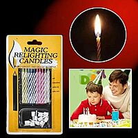 advancedestore Birthday Party Magic Relighting Candles (Includes 1 Packets of 10 Candles ) (Pack of 1)