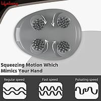 Lifelong Rechargeable Electric Head & Scalp Kneading Massager, 4 Speed Modes, Handheld Portable Head Massager for Hair Growth