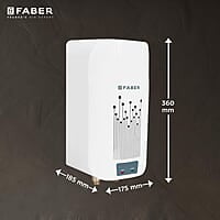 Faber Zippy Instant Geyser 3 Litre 3000W Powerful Heating Superior Energy Efficiency