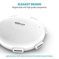 Portronics POR 343 UFO USB Home Charger 6 Ports 8A Charging Station for Smartphones and Tablets