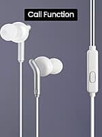 Zebronics Zeb-Bro in Ear Wired Earphones with Mic, 3.5mm Audio Jack, 10mm Drivers, Phone/Tablet Compatible