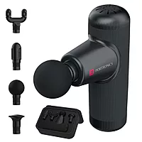 Portronics 3144 Zeno Go Mini Massager – Rechargeable | 4 Attachments | Black | 1 Year Warranty