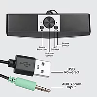 Zebronics Wonder Bar 20 – 10W RGB PC Speaker with Immersive Sound, Multiple Connectivity & Sleek Design