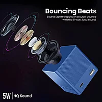 Portronics Bounce 2 – 5W Bluetooth Speaker | Compact, Clear Audio, FM Radio & Portable Music Entertainment Anywhere