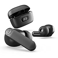boAt Airdopes 121 PRO Truly Wireless in Ear Ear Buds w/Quad Mic ENx, Low Latency Mode for Gaming, 50H Playtime, IWP, IPX4, Battery Indicator Screen