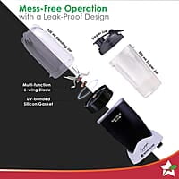 Wonderchef Nutri-blend Activ Mixer Grinder Blender, Smoothie Maker, 500W 22000 RPM 100% Full Copper Motor, 2 Unbreakable Jars